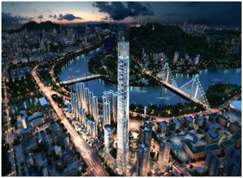 天譽(yù)南寧東盟創(chuàng)客城夜景